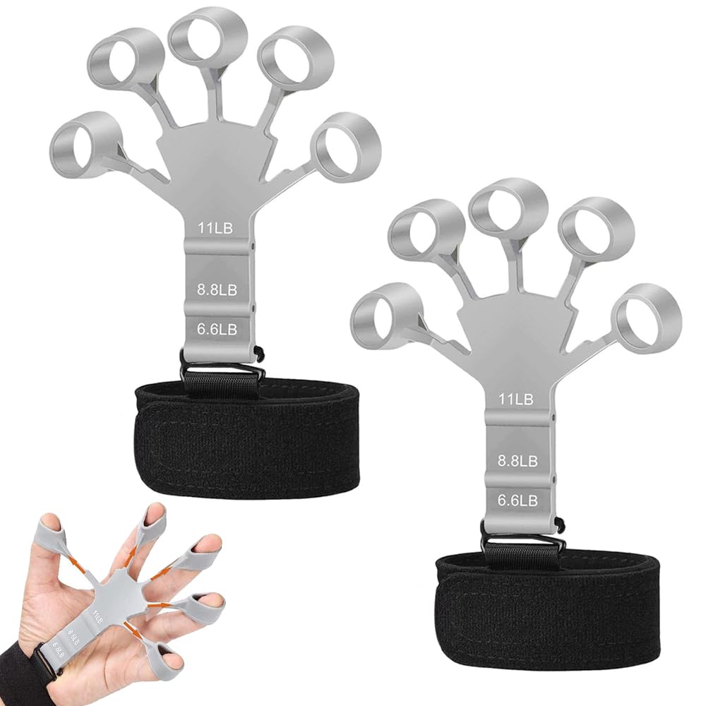 指の強化 握力 トレーニング リバースグリップ 指ストレッチ 【2個セット】 Amazon | MAHOUYA 指の強化 握力 トレーニング リバースグリップ